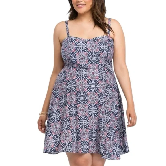 TORRID Medallion Print Sundress SZ M - Picture 3 of 3